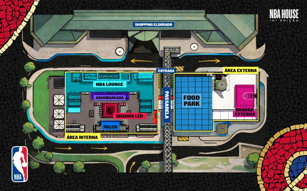 NBA House - Mapa
